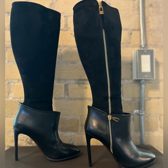 Louis Vuitton Leather and Suede High Boot - 37 - Picture 7 of 14